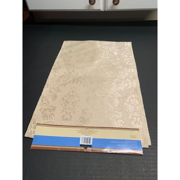 New Home Collection Table Runner Cream Color 12 x 72 in - Picture 3 of 4